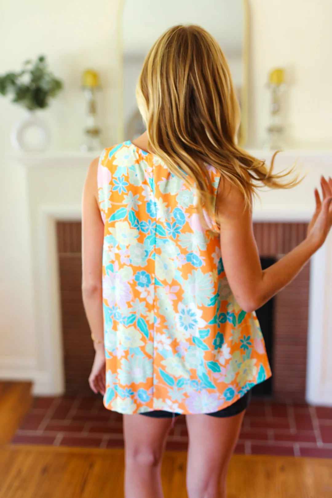 Sunset Bloom Tank (2X-3X)