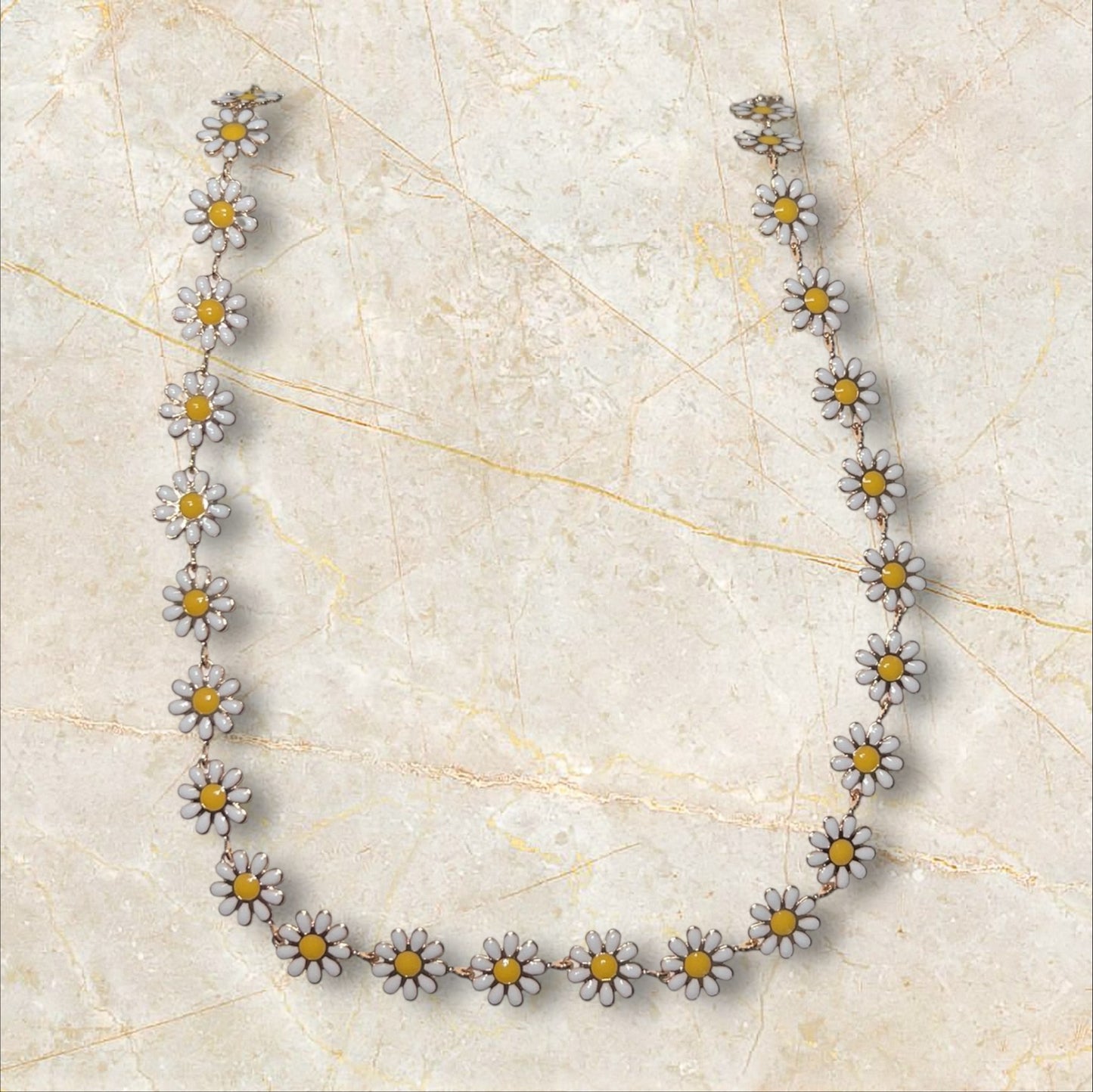 Hazy Daisy Choker + Earrings Set