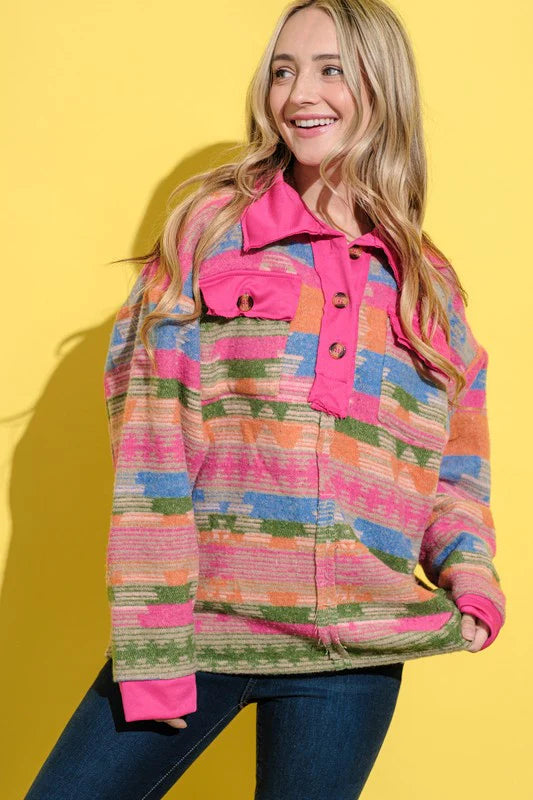 Color Crush Printed Pullover (S-XL)