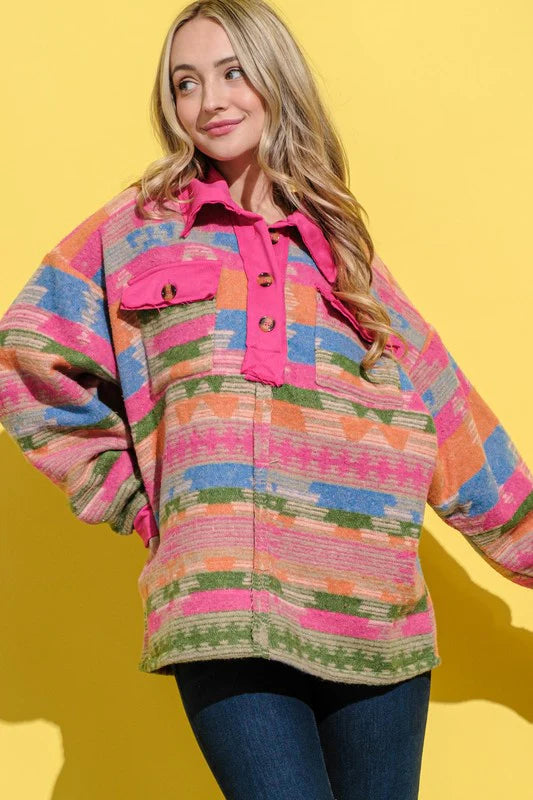 Color Crush Printed Pullover (S-XL)