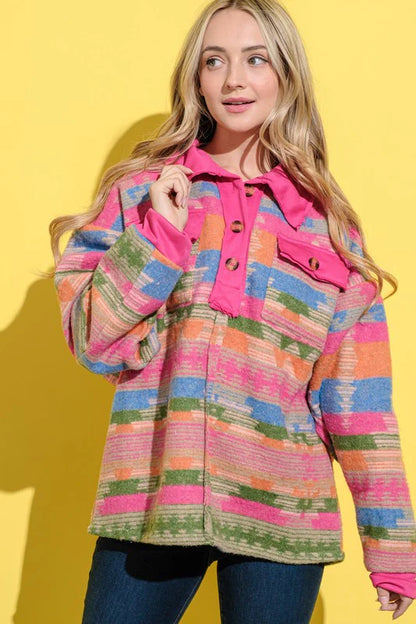 Color Crush Printed Pullover (S-XL)