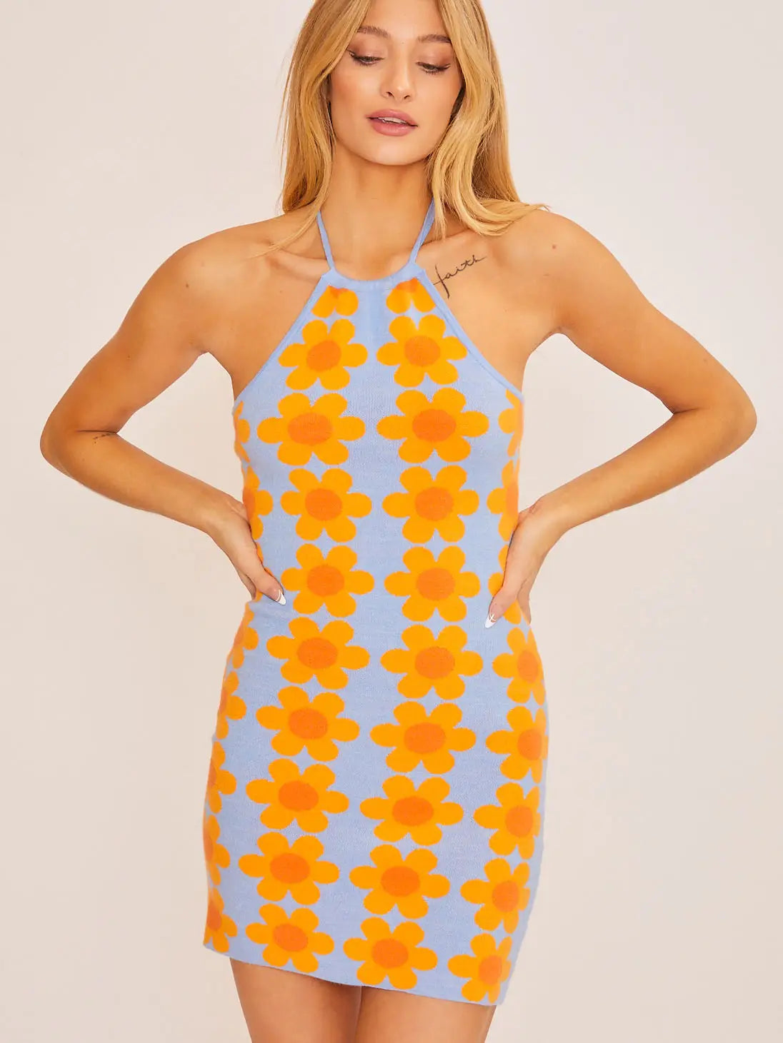 Hazy Daisy Signature Knit Mini Dress (S-L)