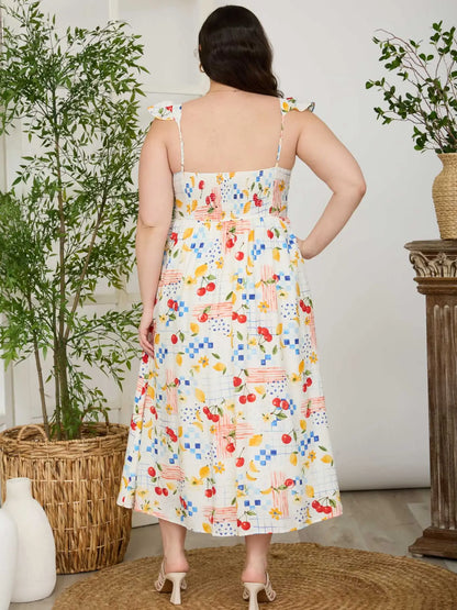 Fruit Stand Midi Dress (S-3X)