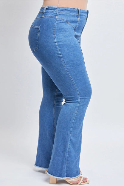 Retro Daisy Denim Flare Jeans  (14-24)