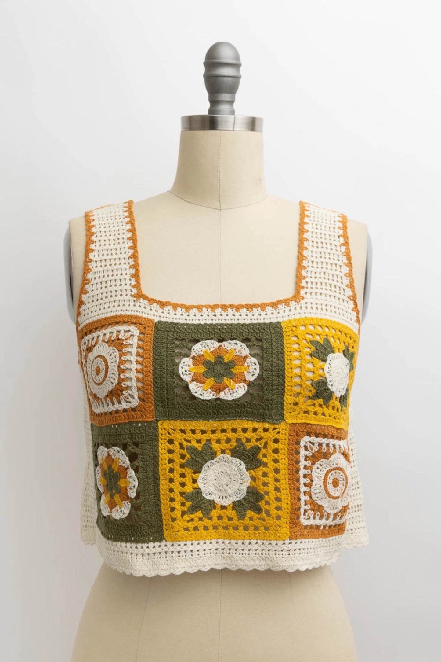 Garden Groove Crochet Crop Top (XS/S) (M/L)
