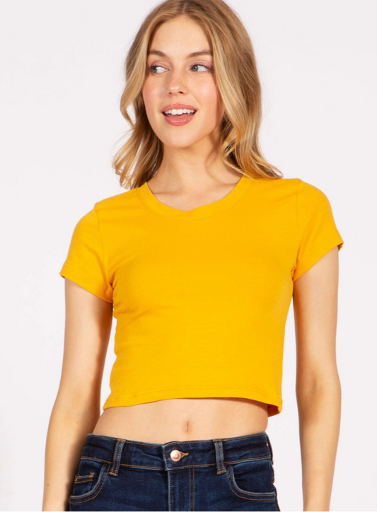 Golden Hour Baby Tee (S-L)