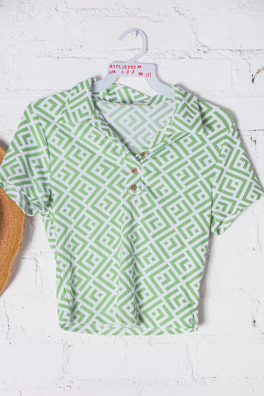 Mod Mood Geometric Crop Top (S-L)