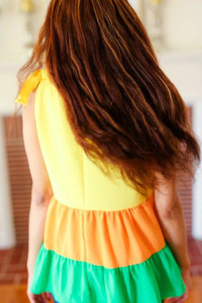 Lemon Drop Ruffle Top (S-L;3X)