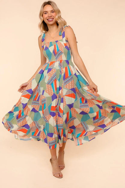 Boho Breeze Patchwork Dress (S-3X)