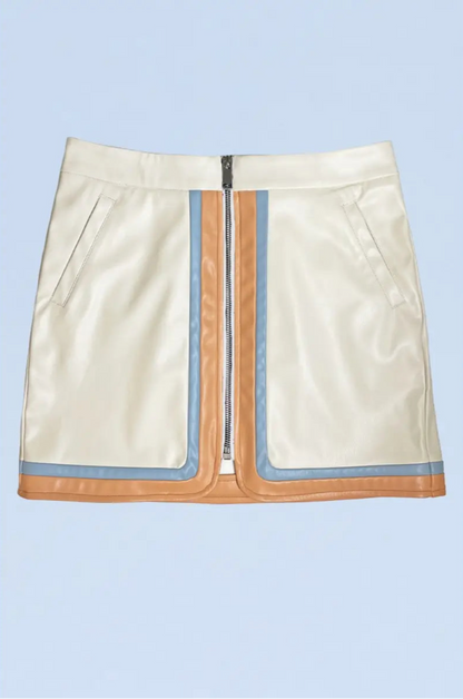 Retro Racer Pleather Skirt (S-XL)