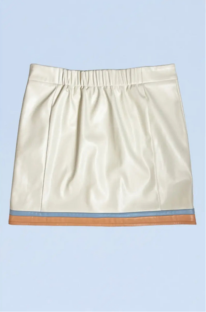 Retro Racer Pleather Skirt (S-XL)
