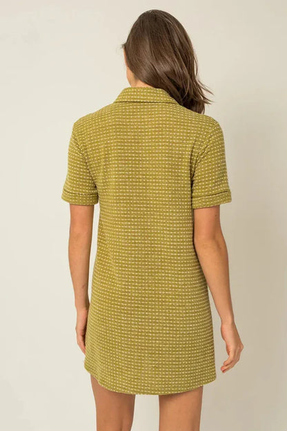 Retro Revival Olive Mini Dress (S-L)