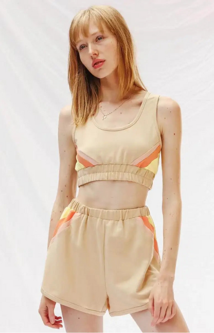Colorblock Retro Lounge Set (S-XL)