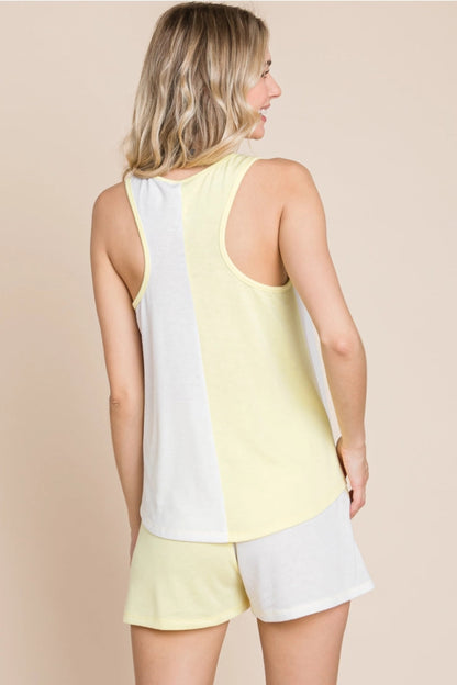 Stay Sunny Colorblock Lounge Set (S-3X)