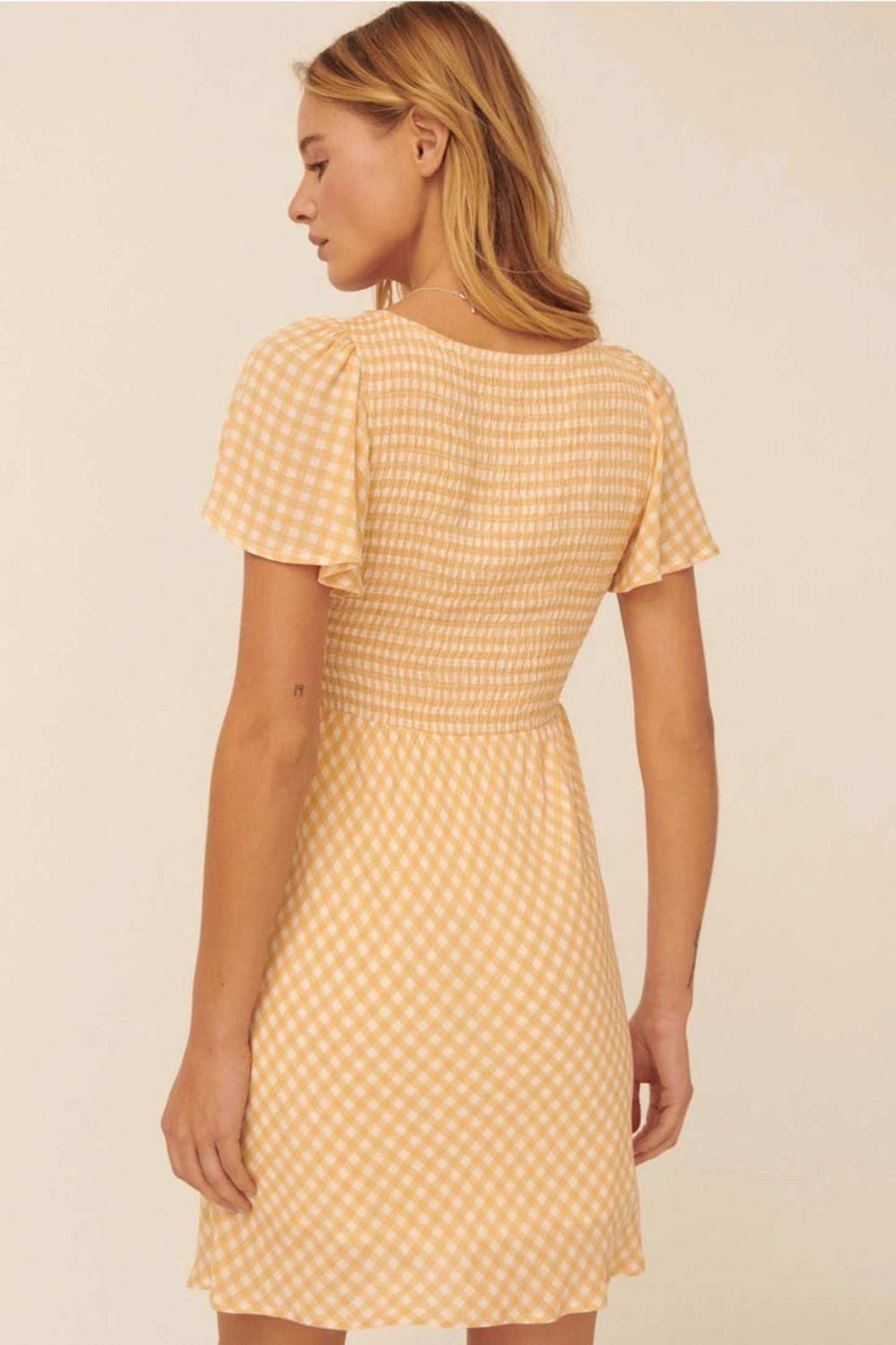 Sun-Kissed Gingham Picnic Dress (S-L)