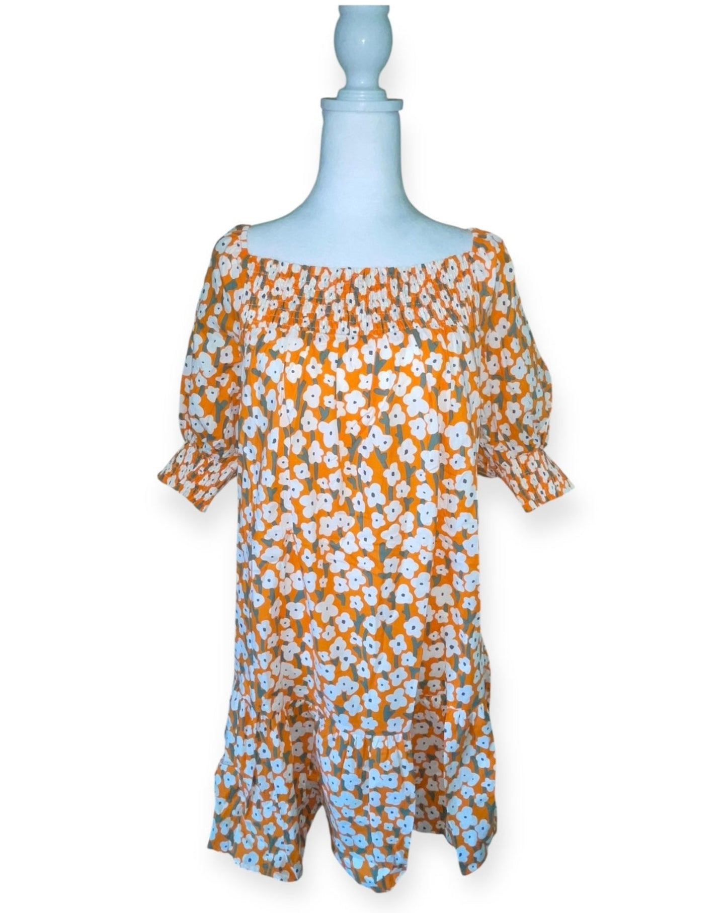 Sunshine Bloom Curvy Mini Dress (1X-3X)