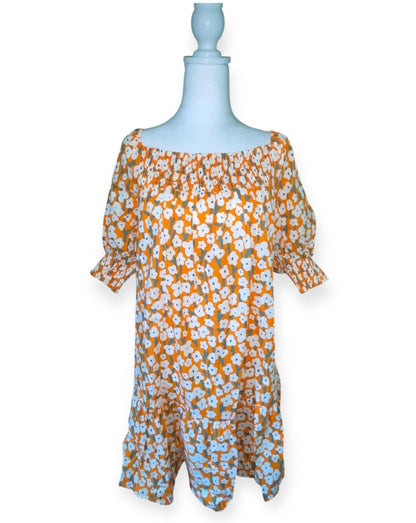 Sunshine Bloom Curvy Mini Dress (1X-3X)