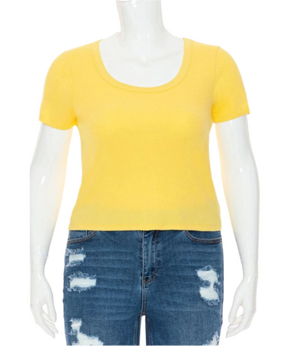 Sunshine Yellow Baby Tee (1X-3X)