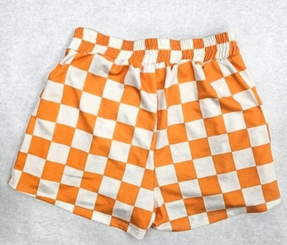 Tangerine Dream Checkered Lounge Shorts (S-3X)