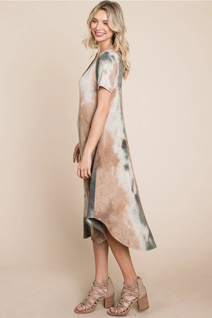 Olive Garden Midi Dress (1X-3X)