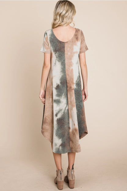Olive Garden Midi Dress (1X-3X)