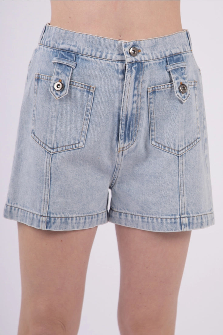 Y2K Daisy High Rise Denim Shorts (S–L)