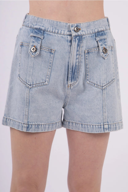 Y2K Daisy High Rise Denim Shorts (S–L)