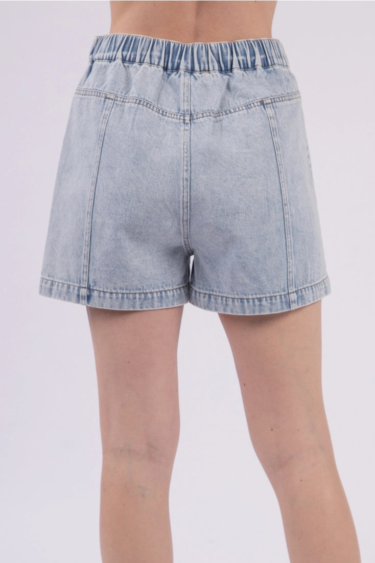 Y2K Daisy High Rise Denim Shorts (S–L)
